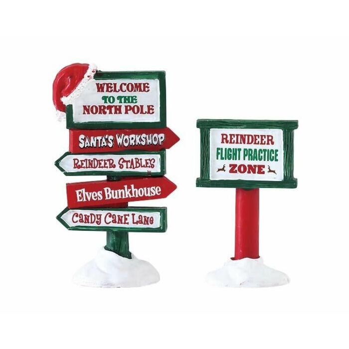 LEMAX NORTH POLE SIGNS, SATZ VON 2