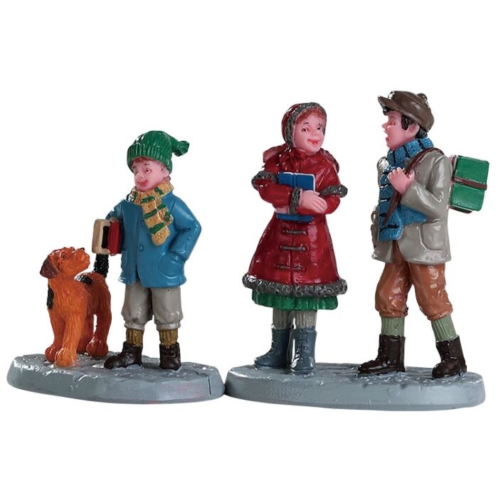 Lemax Going to School, Set mit 2