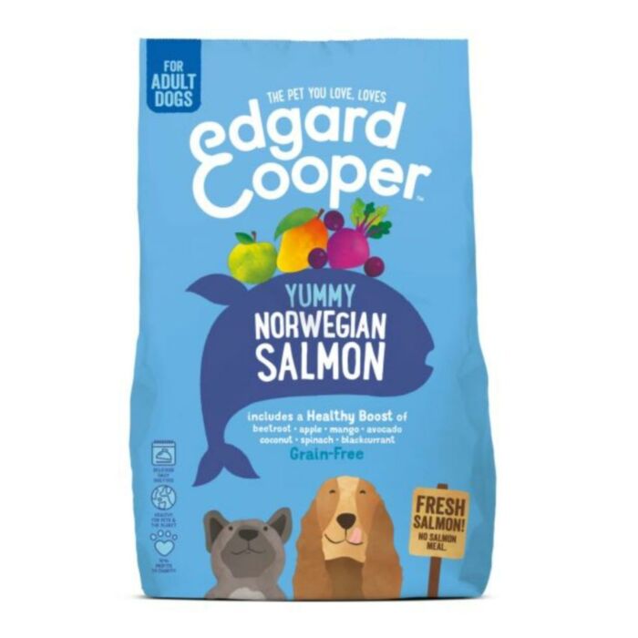 Edgard&Cooper Yummy Norwegian Salmon Adult Lachs & Rote Bete & Apfel - Hundefutter - 700 Gramm Edgard&Cooper Yummy Norwegian Salmon Adult Lachs & Rote Bete & Apfel - Hundefutter - 700 Gramm