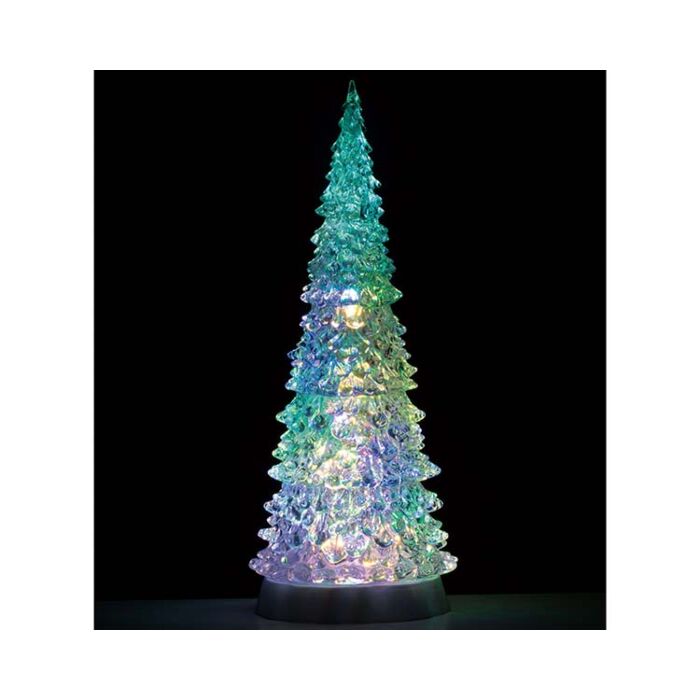 Lemax Crystal Lighted Tree, 4 Color Changeable & Color Transformation B/O (4.5V)