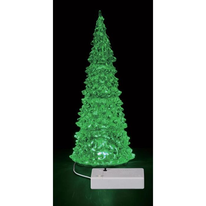 LEMAX CRYSTAL LIGHTED TREE, 3 COLOR CHANGEABLE LEMAX CRYSTAL LIGHTED TREE, 3 COLOR CHANGEABLE