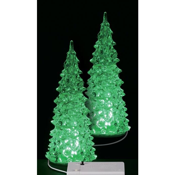 LEMAX CRYSTAL LIGHTED TREE, 3 COLOR CHANGEABLE