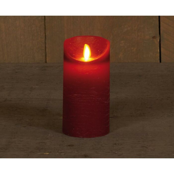 B.O.T. KERZE BORDEAUX WACHS RUSTIKALE BEWEGLICHE FLAMME 7.5X15CM 3XAAA/TIMER B.O.T. KERZE BORDEAUX WACHS RUSTIKALE BEWEGLICHE FLAMME 7.5X15CM 3XAAA/TIMER