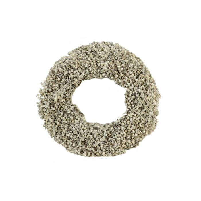 Wreath Flax Frosted Ø 30 cm - HBX