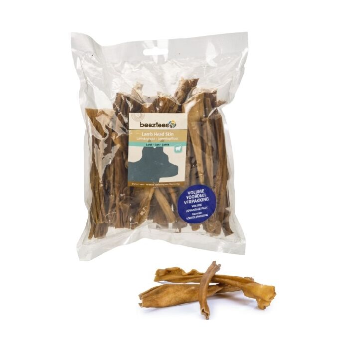 Hundesnack Lammkopfhäute 300g – Beeztees