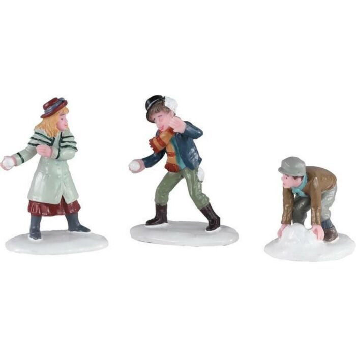 Lemax Snowball Skirmish, Set mit 3 Lemax Snowball Skirmish, Set mit 3