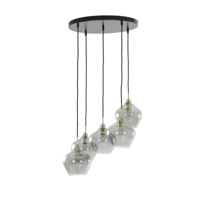 LIGHT & LIVING Hängelampe 5l rakel d61h66cm bronze LIGHT & LIVING Hängelampe 5l rakel d61h66cm bronze