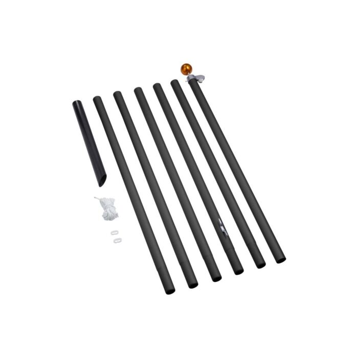 Vlaggenmast 700cm zwart Vlaggenmast 700cm zwart