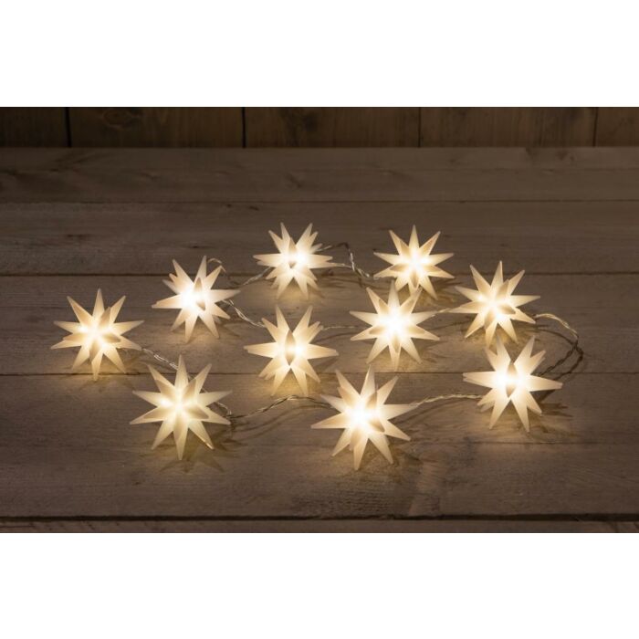 LED 10 Lichter Stern 3D klein weiß 1,5 Meter Kabel LED 10 Lichter Stern 3D klein weiß 1,5 Meter Kabel