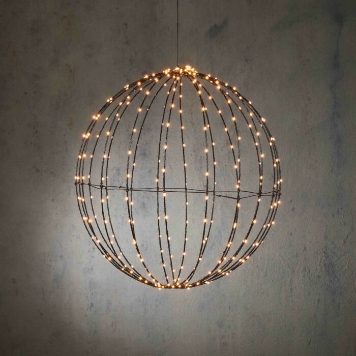 Lichtkugel LED beleuchtung warmweiβ mit timer Ø 50 cm - Luca Lighting