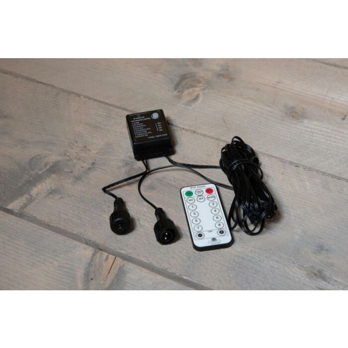 DIMMER + TIMER (8/6H UND 8/6/3/7H) HF-FERNBEDIENUNG / 5M KABEL SCHWARZ IP44