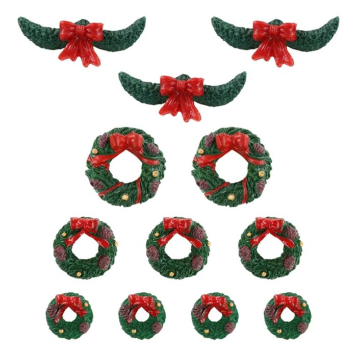 Lemax Garland and Wreaths, Set mit 12