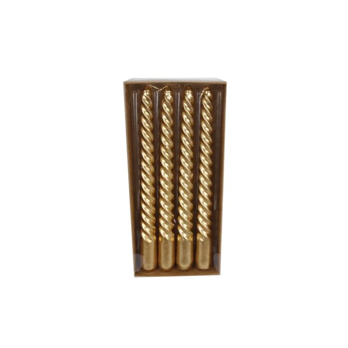 Tischkerze X4 Twist metallic gold Tischkerze X4 Twist metallic gold