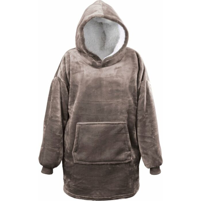 Oversized Hoodie Pullover mit Kapuze taupe onesize Oversized Hoodie Pullover mit Kapuze taupe onesize