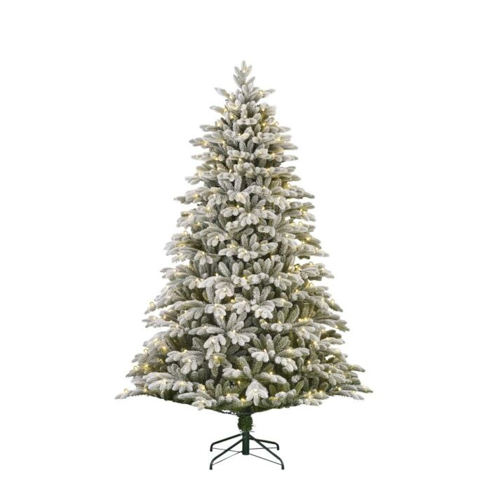 Weihnachtsbaum Asbury 320 LED grün gefrostet 215 cm - Black Box