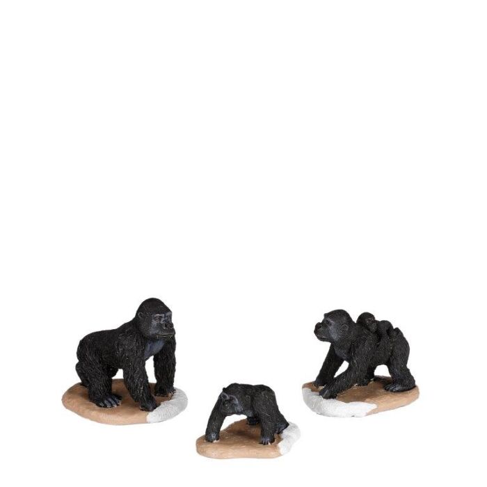 Gorilla family 3 stuks - l6xb5xh5,5cm