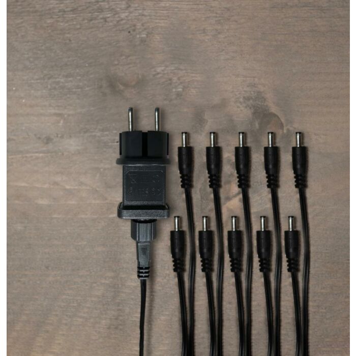 Adapter mit 10 DC Steckern 4,5V 4 Meter Anschlusskabel