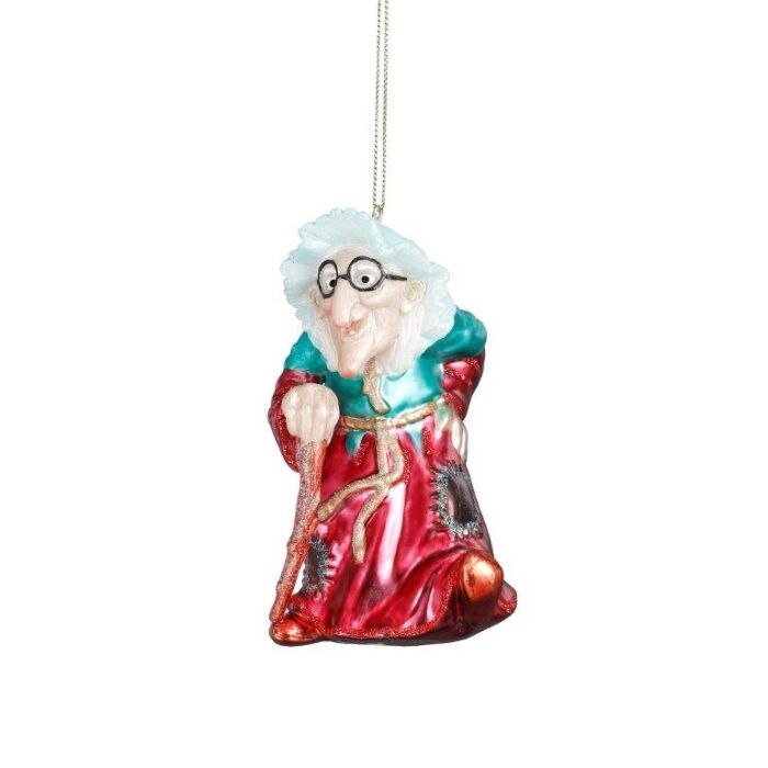 Efteling ornament heks glas 12,5 cm Efteling ornament heks glas 12,5 cm