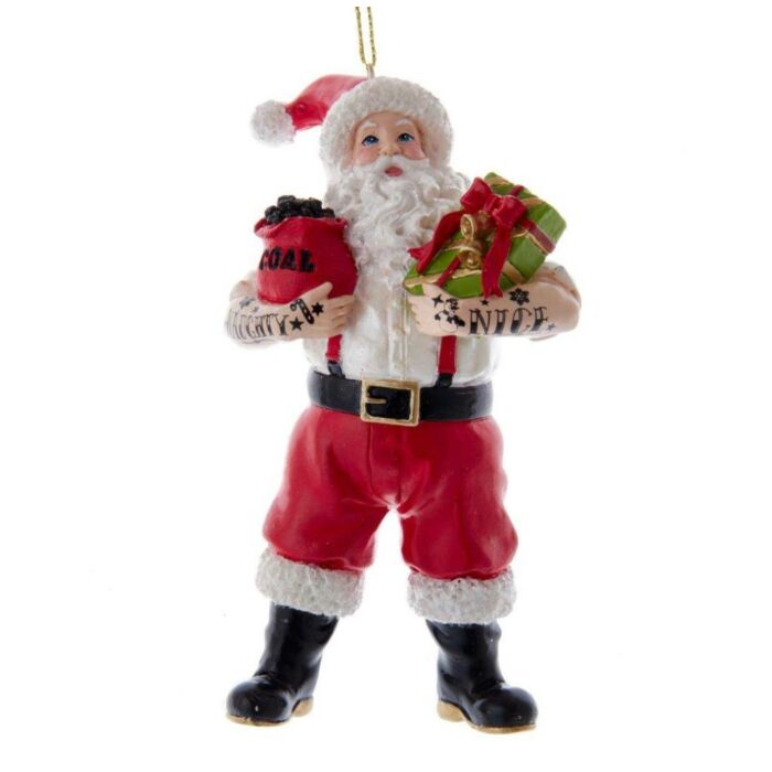 Tattoo Weihnachtsmann-Ornament aus Kunstharz, 12,7 cm Tattoo Weihnachtsmann-Ornament aus Kunstharz, 12,7 cm