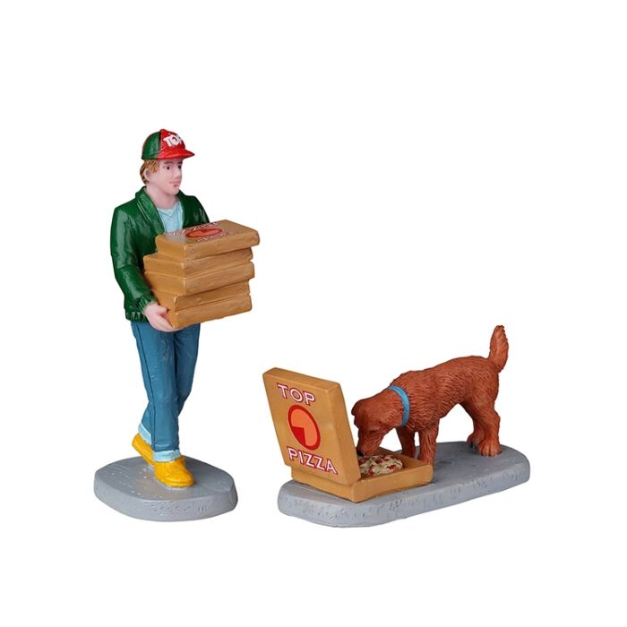 Lemax Top Pizza Delivery, Set mit 2 Lemax Top Pizza Delivery, Set mit 2