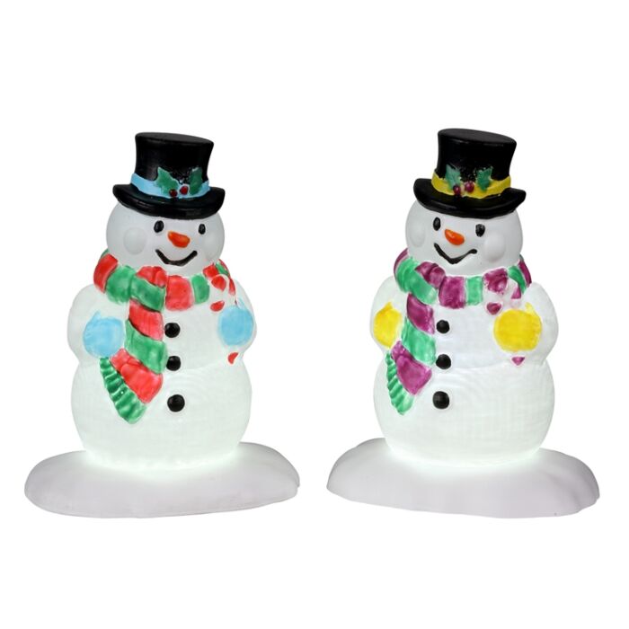 LEMAX HOLLY HAT SNOWMAN, SATZ VON 2, B/O (4.5V) LEMAX HOLLY HAT SNOWMAN, SATZ VON 2, B/O (4.5V)