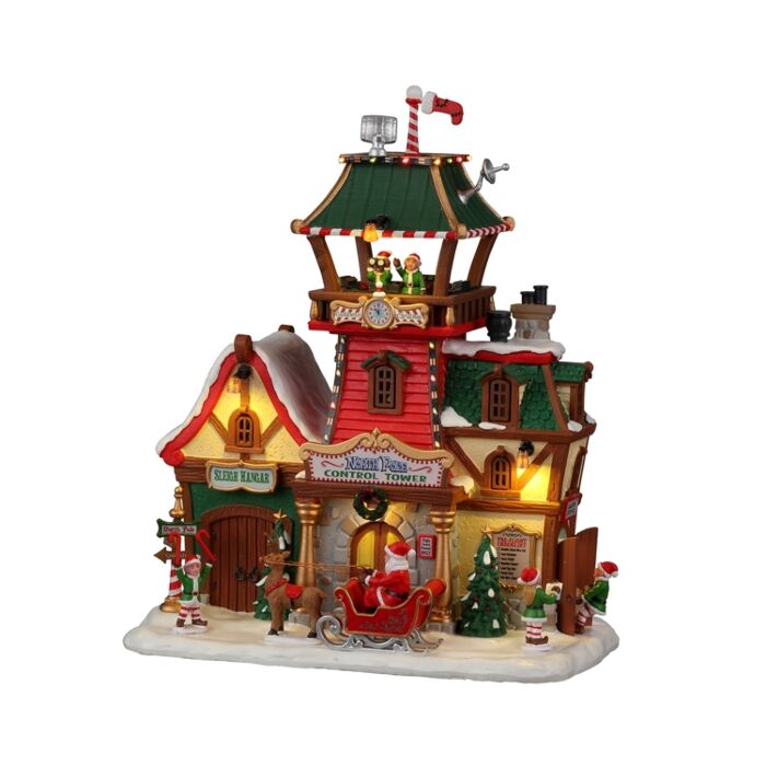 Lemax North Pole Control Tower, met 4.5V Adapter