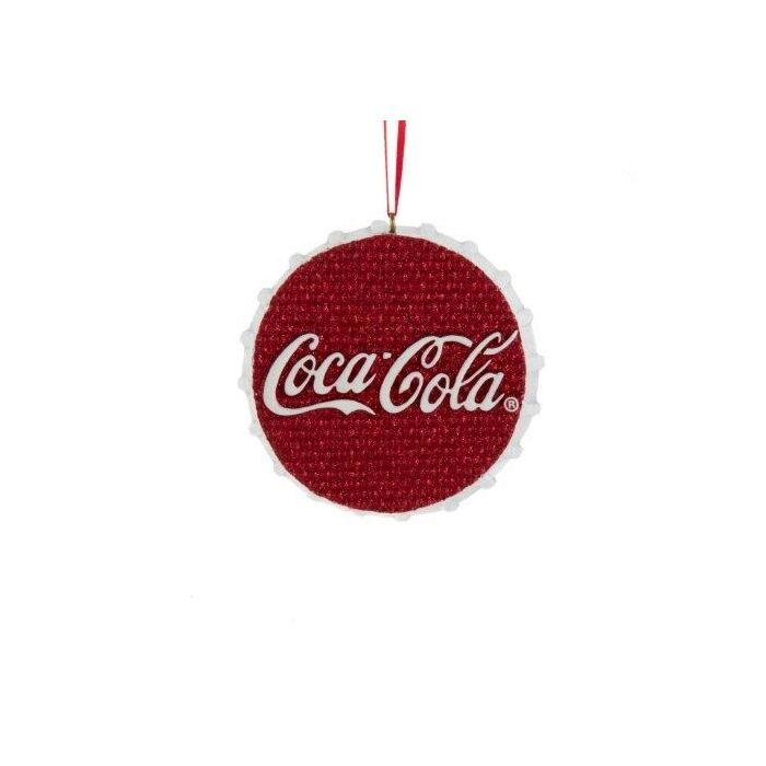 Coca-Cola dop ornament plastic 10 cm - Kurt Adler Coca-Cola dop ornament plastic 10 cm - Kurt Adler