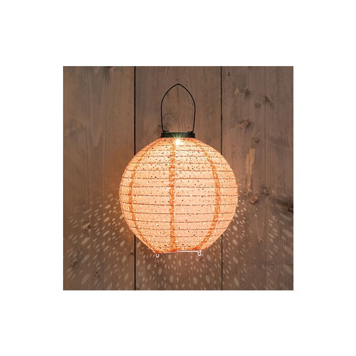 Solarlampe Marrakesch korallenfarbe 25 cm Solarlampe Marrakesch korallenfarbe 25 cm