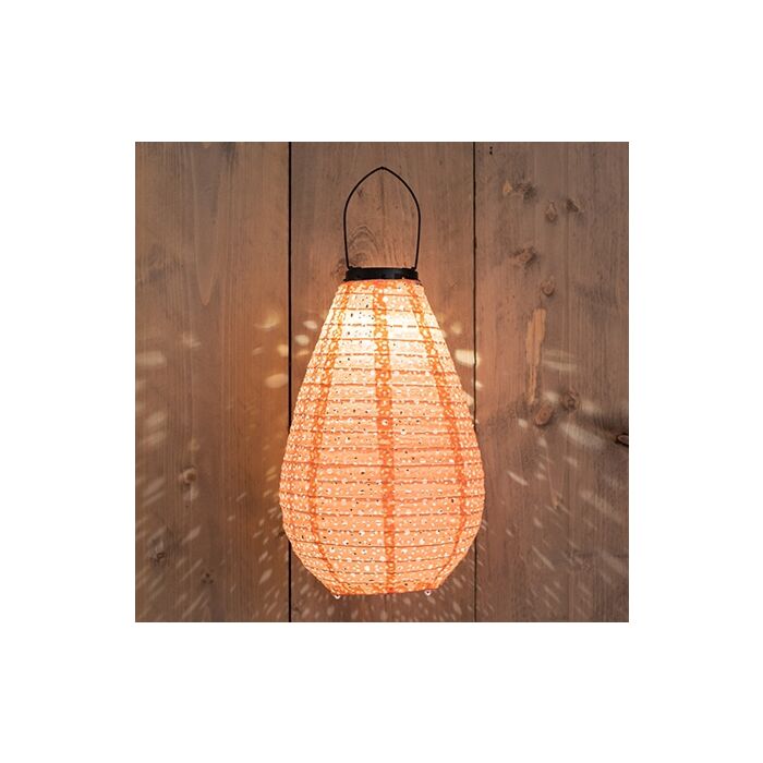 Solarlampe Marrakesch korallenfarbe 20 cm Solarlampe Marrakesch korallenfarbe 20 cm