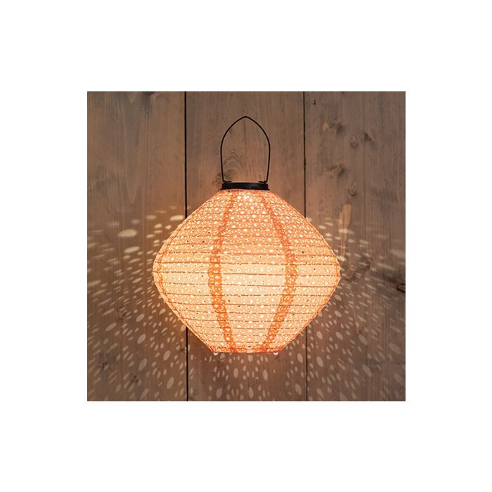 Solarlaterne Marrakesch korallenfarbe 29 cm Solarlaterne Marrakesch korallenfarbe 29 cm