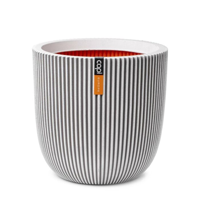 Blumentopf Planter bol groove elfenbein Ø 43 cm - Capi