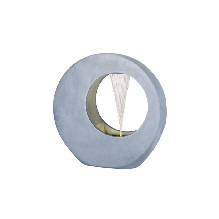 Brunnen rund Polyresin grau 72 cm - Lumineo