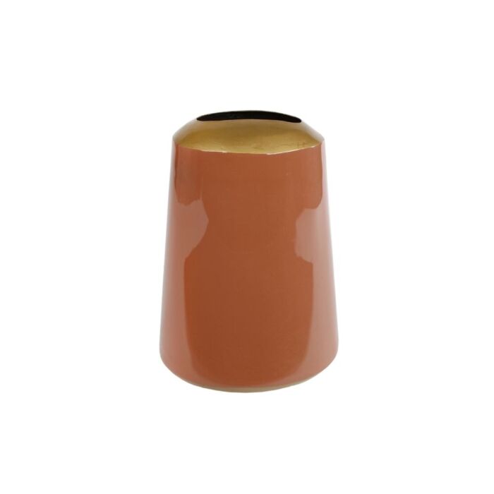 Vase Mira L terra metall H 24 cm