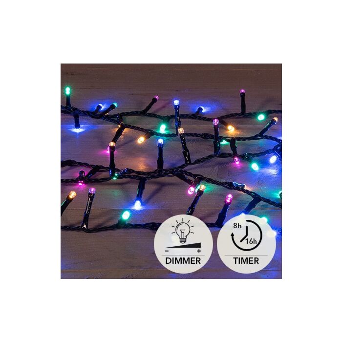 Weihnachtsbeleuchtung Ivy 700 LED Multi 16 Meter - Anna's Collection