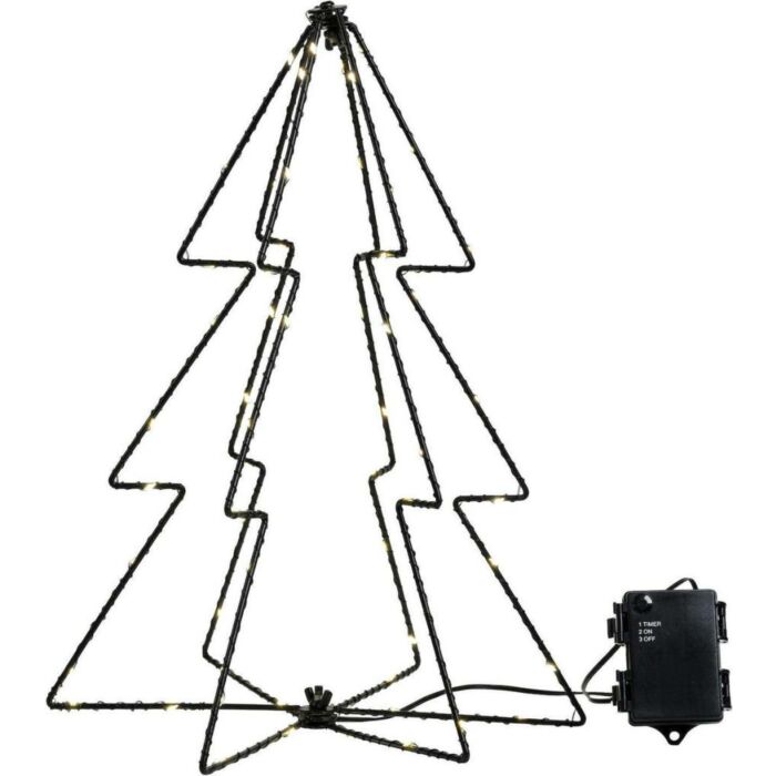 Baum mit Beleuchtung 80LED schwarz 45 cm Baum mit Beleuchtung 80LED schwarz 45 cm