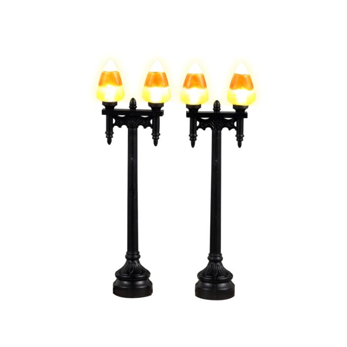 Lemax Candy Corn Street Light, Set mit 2, B/O (4.5V)