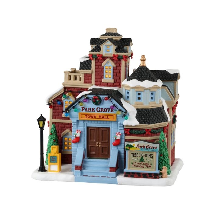 Lemax Park Grove Town Hall Lemax Park Grove Town Hall