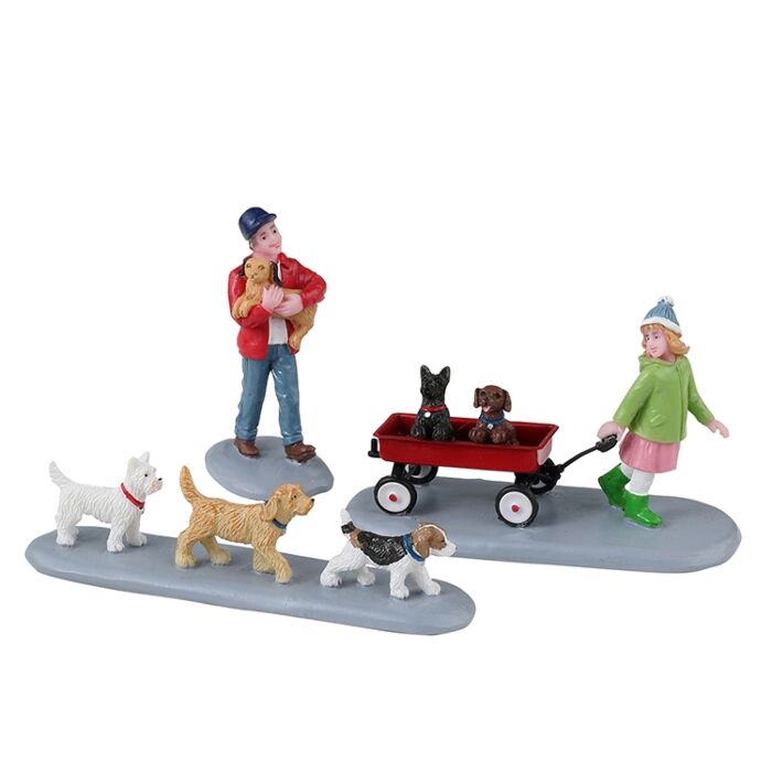 Lemax Puppy Parade, Set mit 3