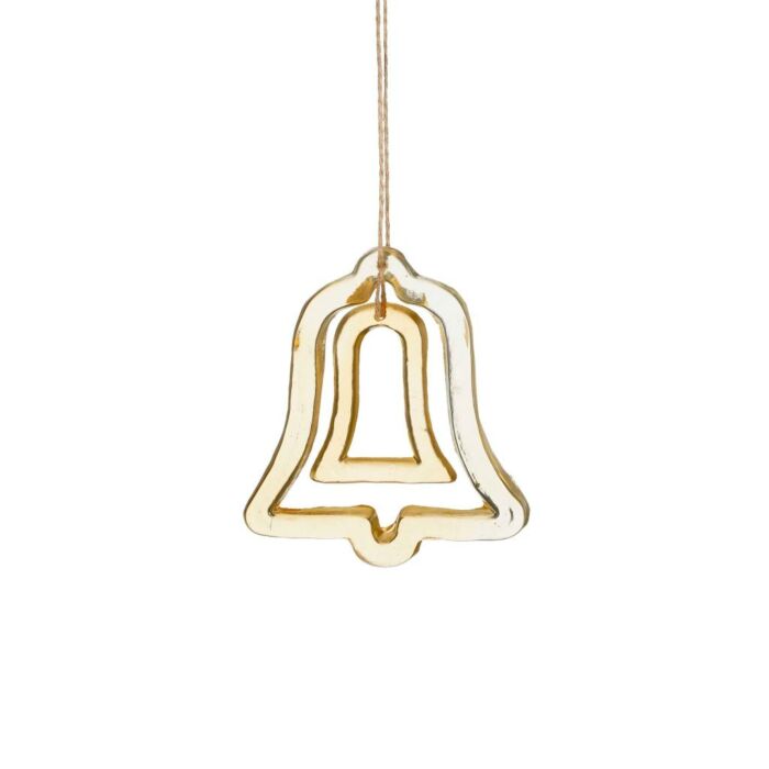 Ornamentglocke gold 10,5 cm