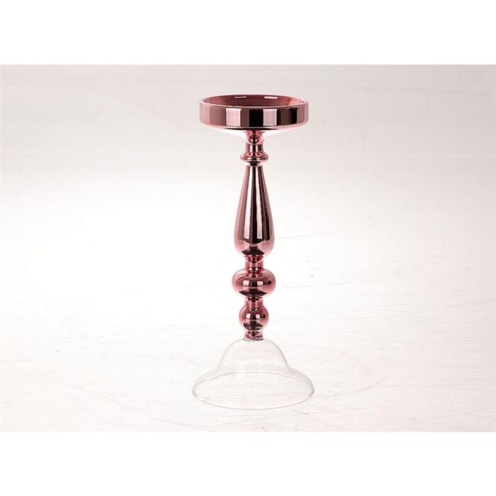 Candle Holder Belleva roze 27 cm - HBX Natural Living Candle Holder Belleva roze 27 cm - HBX Natural Living