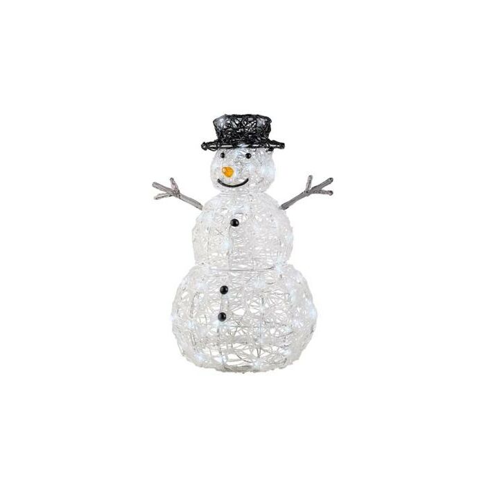 Schneemann 80LED Lichtfigur kaltweiß 65 cm - Lumineo Schneemann 80LED Lichtfigur kaltweiß 65 cm - Lumineo