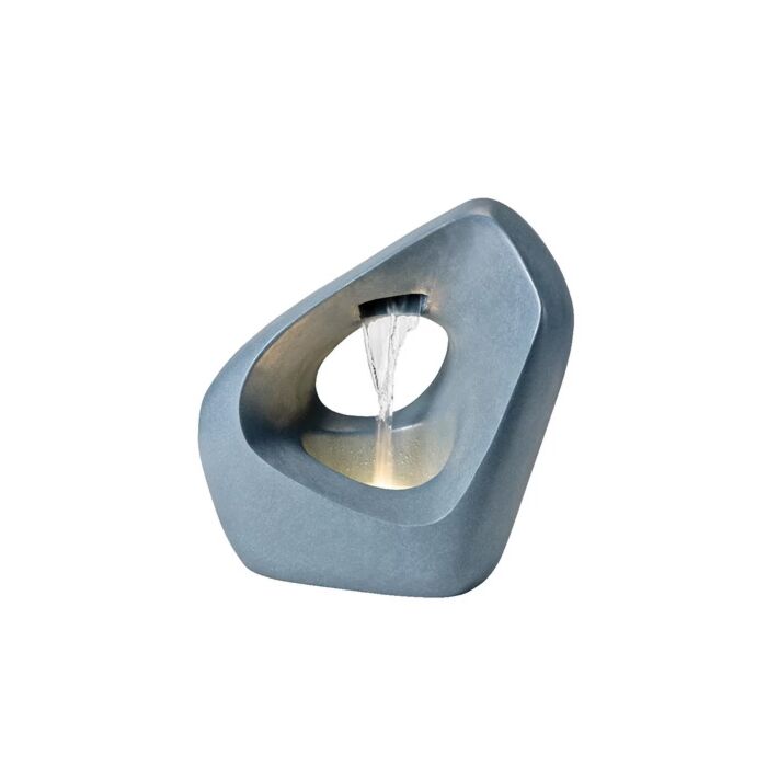 Brunnen Freiform aus Polyresin grau 52 cm - Lumineo Brunnen Freiform aus Polyresin grau 52 cm - Lumineo
