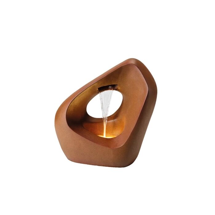 Springbrunnen Freiform Polyresin braun 52 cm - Lumineo Springbrunnen Freiform Polyresin braun 52 cm - Lumineo