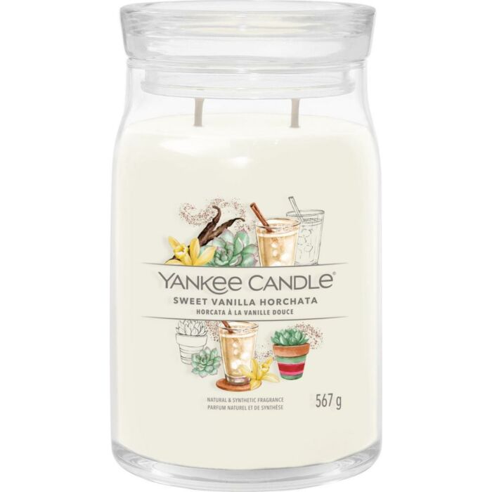 Sweet Vanilla Horchata Signature Large Jar - Yankee Candle