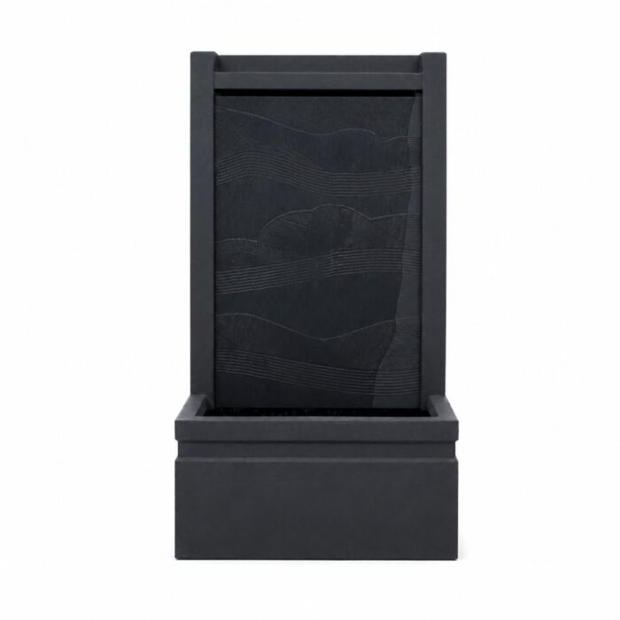 Brunnen aus GRC anthrazit 95 cm - Lumineo