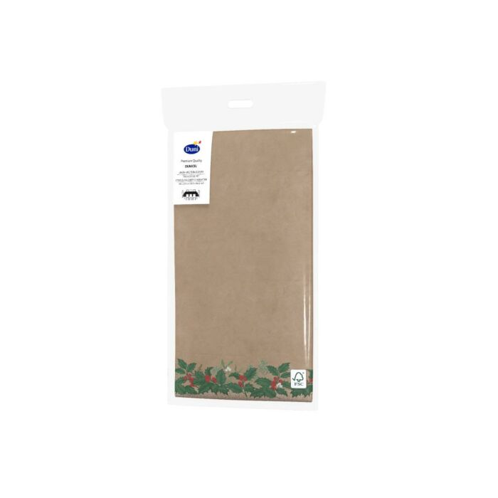 TABLECOVER DUNICEL 138X220 SNOWY BERRIES