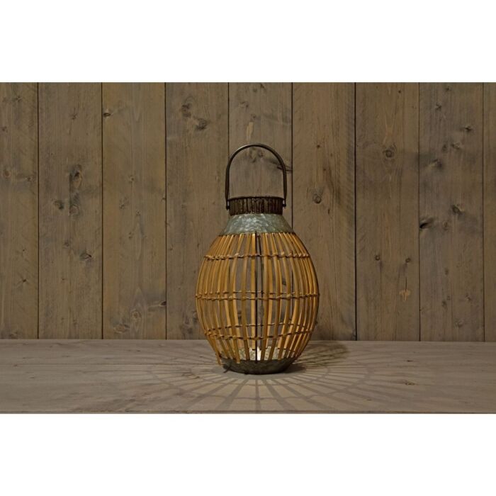 Solar Laterne Bambus h36.5cm