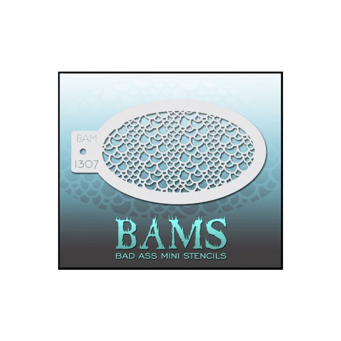 Stencil Bad Ass BAM 1042 mit Schuppen