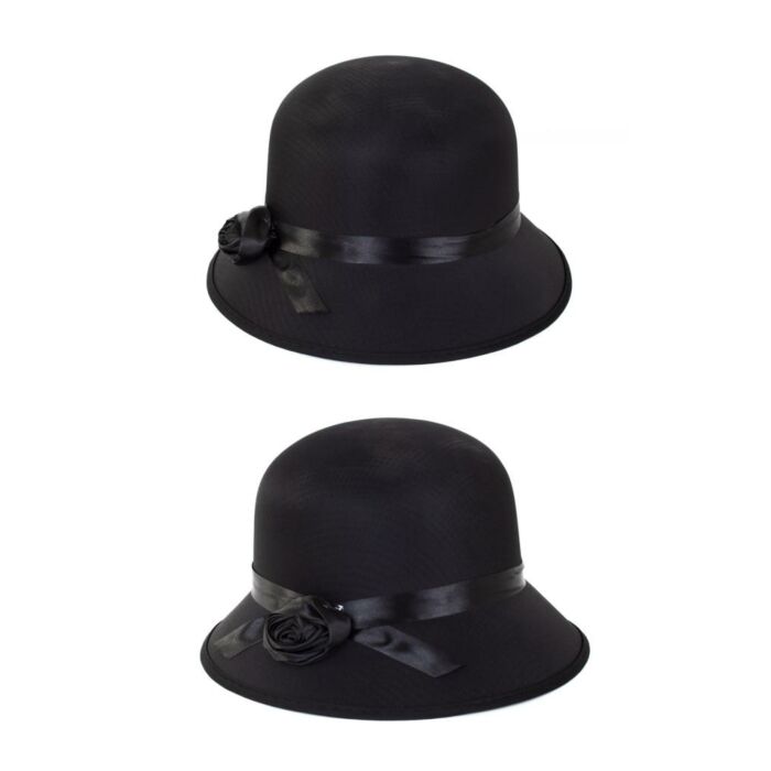 Hut Charleston lady Schwarz