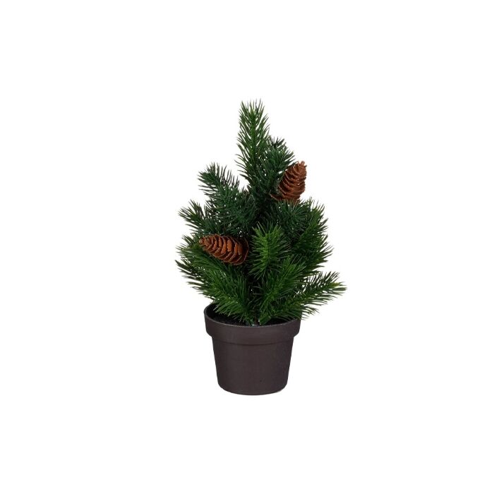 Weihnachtsbaum Tannenzapfen im Topf grün 24 cm - Mica